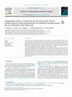 Research paper thumbnail of D. Moscone, G. Eramo, M.C. Caggiani, D. Morandi Bonacossi, C. Conati Barbaro, Compositional features of cherts from the Jebel Zawa mines (Dohuk, Kurdistan Region of Iraq) and implications for exploitation strategies during the Late Chalcolithic/Early Bronze Age