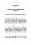 Research paper thumbnail of L'esperanto e il federalismo europeo