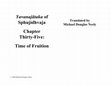 Research paper thumbnail of Yavanajātaka​ of Sphujidhvaja Chapter 35: Time of Fruition