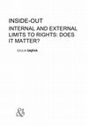 Research paper thumbnail of Inside-out Internal and External Limits to Rights: does it matter?