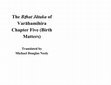 Research paper thumbnail of Bṛhat Jātaka of Varāhamihira Chapter Five: Birth Matters