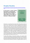 Research paper thumbnail of Recensione di M. di Bernardo e V. Deidda a: Biosemiotica e psicopatologia dell'ordo amoris  ("Discipline Filosofiche" 2019)