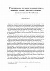 Research paper thumbnail of L'importanza dei nomi di luogo per la memoria storica delle catastrofi Il caso dell'area del Monte Bianco