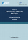 Research paper thumbnail of FWF-Projekt School Quality and Teacher Education. Forschungsbericht Februar 2020