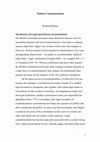 Research paper thumbnail of Political Constitutionalism Introduction: On Legal and Political Constitutionalism