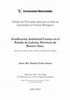 Research paper thumbnail of Zonificación Ambiental Costera en el Partido de Lobería, Provincia de Buenos Aires. Aplicación de sensores remotos y Sistemas de Información Geográfica.