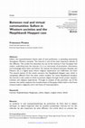 Research paper thumbnail of Between real and virtual communities: Sufism in Western societies and the Naqshbandi Haqqani case