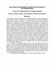 Research paper thumbnail of HOW SWAMI VIVEKANANDA LEARNED THE MESSAGE OF SRI RAMAKRISHNA Lesson III of Ramakrishna's Integral Vedanta Maya as a Mode of Mind: The Energetics of Self-transcendence