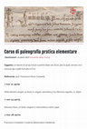 Research paper thumbnail of SPES - Corso di paleografia pratica elementare