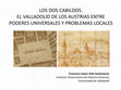 Research paper thumbnail of Los dos cabildos. El Valladolid de los Austrias entre poderes universales y problemas locales