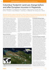 Research paper thumbnail of 2020- Columbus' footprint: Land-use change before and after European incursion in Hispaniola