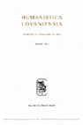 Research paper thumbnail of Two Overlooked and Almost Unknown Italian Manuscripts of Lipsius's Politica and Admiranda, Humanistica Lovaniensia, vol. LXIV, 2015, pp. 233-257