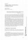 Research paper thumbnail of ‘Talking to Doors’: Paraklausithyron in Akkadian Literature, in A. Azzoni, A. Kleinerman, D. A. Knight, and D. I. Owen (eds.), From Mari to Jerusalem and Back: Assyriological and Biblical Studies in Honor of Jack Murad Sasson. University Park, Pennsylvania: Eisenbrauns, 2020, 305–318.