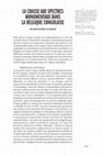 Research paper thumbnail of La chasse aux spectres monumentaux dans la Belgique-Congolaise