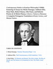 Research paper thumbnail of Contemporary Studies in Kantian Philosophy 5 (2020), Featuring Essays by Micha Danziger, Addison Ellis, Daryl Hale, Robert Hanna, Otto Paans, and Roberto Pereira (TABLE OF CONTENTS)