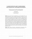 Research paper thumbnail of 2019 - T. Mazzarese, La justicia del derecho según el constitucionalismo (inter)nacional frente a una pregunta desorientadora.pdf