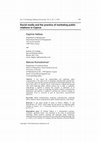 Research paper thumbnail of Social media and the practice of marketing public relations in Cyprus