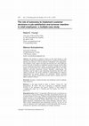 Research paper thumbnail of The role of autonomy to implement customer decisions in job satisfaction and turnover intention in retail employees: a multiple-case study