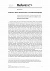 Research paper thumbnail of Review of: Frederick C. Beiser: Hermann Cohen - An Intellectual Biography