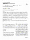 Research paper thumbnail of Cross-validated Between Group PCA Scatterplots: A Solution to Spurious Group Separation