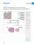 Research paper thumbnail of Adult-Onset Myopathy with Constitutive Activation of Akt following the Loss of hnRNP-U