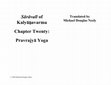 Research paper thumbnail of Sārāvalī of Kalyāṇavarma Chapter Twenty: Pravrajyā Yoga