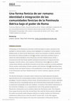 Research paper thumbnail of Gosner on Francisco Machuca Prieto, Una forma fenicia de ser romano: identidad e integración de las comunidades fenicias de la Península Ibérica bajo poder de Roma. SPAL Monografías Arqueología, XXIX. Sevilla: Universidad de Sevilla, 2019. Bryn Mawr Classical Review 2020.