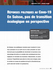 Research paper thumbnail of (2020) Clivaz, C. & Loloum, T.  Réponse politiques au Covid-19 : en Suisse, pas de transition écologique en perspective. Espaces : Tourisme & Loisirs, 355, pp. 97-102.