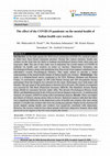 Research paper thumbnail of The effect of the COVID-19 pandemic on the mental health of Indian health care workers