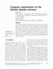 Research paper thumbnail of Computer Experiments on the Khirbet Qeiyafa Ostracon (Digital Scholarship in the Humanities 32, 2017)