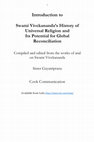 Research paper thumbnail of HISTORY OF UNIVERSAL RELIGION - INTRODUCTION