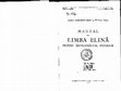 Research paper thumbnail of Maria Marinescu-Himu, Felicia Vanț, Manual de limba elină pentru învățământul superior (1958)