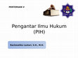 Research paper thumbnail of PENGANTAR ILMU HUKUM