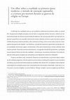 Research paper thumbnail of Um olhar sobre a crueldade na primeira época moderna: o método de execução tupinambá e a tortura pre-mortem durante as guerras de religião na Europa