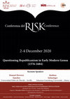 Research paper thumbnail of RISK Research Group International Conference "Questioning Republicanism in Early Modern Genoa (1576-1684)", online conference, 2-4 December 2020