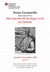 Research paper thumbnail of Seminario sulla storia del concetto di Theologia Civilis in Varrone con Irene Leonardis