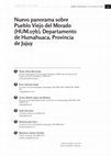 Research paper thumbnail of Nuevo panorama sobre Pueblo Viejo del Morado (HUM.07b), Departamento de Humahuaca, Provincia de Jujuy