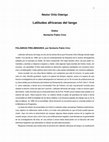 Research paper thumbnail of Palabras preliminares, de "Latitudes africanas del tango" de Néstor Ortiz Oderigo