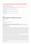 Research paper thumbnail of Hohti (2020) Minor players, worlding encounters