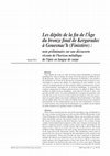 Research paper thumbnail of Les dépôts de la fin de l’Âge du bronze final de Kergaradec à Gouesnac’h (Finistère) : note préliminaire sur une découverte récente de l’horizon métallique de l’épée en langue de carpe