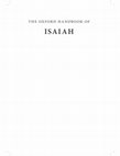 Research paper thumbnail of Tiemeyer, The Oxford Handbook of Isaiah, Introduction and Table of Content