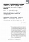 Research paper thumbnail of Medidas de la Administración Tributaria de Chile y los efectos en la tributación internacional debido a la crisis por el covid-19