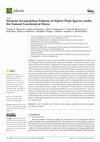 Research paper thumbnail of Element Accumulation Patterns of Native Plant Species under the Natural Geochemical Stress