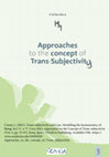 Research paper thumbnail of Coxon 2021 Trans-subjectivity and Care: Modelling the hermeneutics of Being