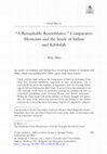 Research paper thumbnail of "A Remarkable Resemblance:" Comparative Mysticism and the Study of Sufism and Kabbalah