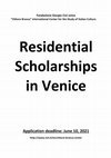 Research paper thumbnail of Call for residential scholarships