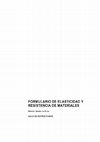 Research paper thumbnail of Formulario de Elasticidad y Resistencia de Materiales