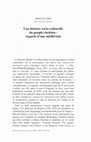 Research paper thumbnail of BÉNÉDICTE SÈRE Une histoire socio-culturelle du peuple chrétien : regards d'une médiéviste