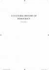 Research paper thumbnail of A Cultural History Of Democracy, Volume 1, Antiquity