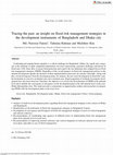 Research paper thumbnail of Tracing the past: an insight on flood risk management strategies in the development instruments of Bangladesh and Dhaka city